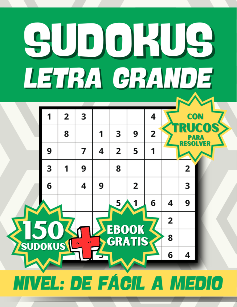 SUDOKUS LIBRO DE SUDOKUS PARA ADULTOS EN LETRA GRANDE