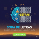 Sopa de letras: encuentra las palabras ocultas y ejercita tu mente. ¡Jugar hora!
